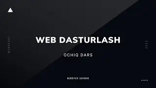 Frontend’da 0 dan boshlab 1000$ gacha (ochiq dars)