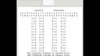 An Unforgettable Substitution Code