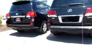 2013 Toyota Landcruiser vs 2013 Lexus LX 570 exterior differences front and back Review