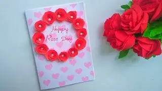 Rose Day Greeting Card|How to make rose day card