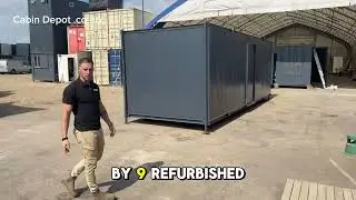 Офисный домик длиной 24 фута, идеально подходящий для строительной площадки или небольшого бизнеса.