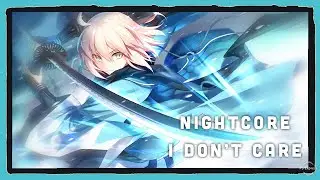 Nightcore - I Don't Care (Rock Cover)