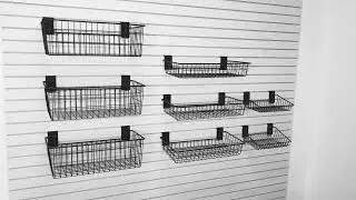 MKE Slatwall - Large Basket Bundle - Garage storage & Slatwall accessories