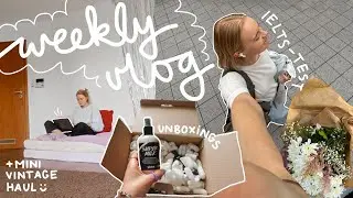 WEEKLY VLOG ⭐️ Unboxings, Vintage Haul, IELTS Test + Tipps, Zeit in Kassel 🪴