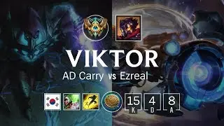 Viktor Bot vs Ezreal - KR Master Patch 8.24