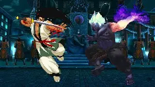 Haohmaru VS Oni Epic Intense Hard Fight! Samurai Shodown VS Street Fighter PotS Style Mugen [CVS3]