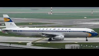 Lufthansa (Retro Livery) Airbus A321-231 D-AIDV Takeoff from Hamburg