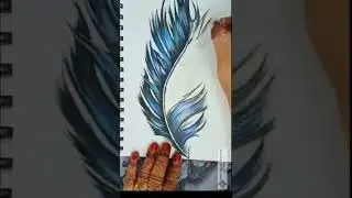 Wait for end 😃| #art #short #shorts #feather #draw #drawing #bhfyp #subscribe #music #youtube #viral