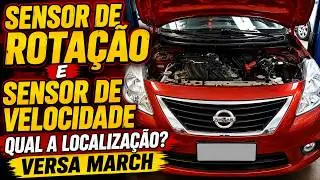 Nissan Versa March 1.6 16v, Sensor De Rotação E Sensor De Velocidade, Onde Fica Localizado?