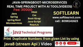 Print duplicate Numbers form given List of Integers using java8 (stream api)