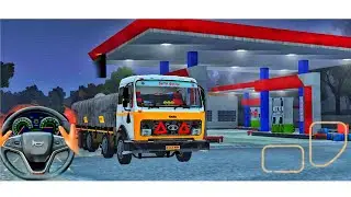 22 wheels tipper truck simulator game play off' road driving game play new map mod bussid bus