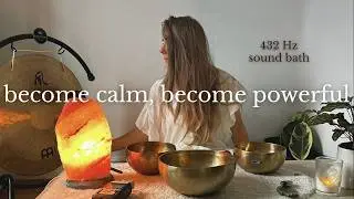 You Are More Powerful When You Are Calm | A Sound Bath for Stress & Anxiety