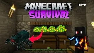 Building cave spider XP farm minecraft survival ep-7#minecraft #minecrafttutorial #minecraftseries