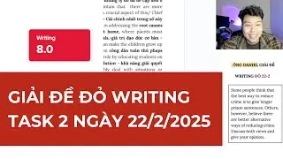 8.5 IELTS 🔥 Chiến ĐỀ ĐỎ Wriring Task 2 ngày 22/2/2025