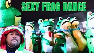Frog Dance Party at Portland ICE Facility Protest