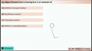 An object thrown from a moving bus is on example of