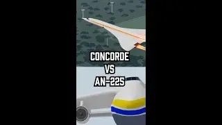 CONCORDE vs AN-225 [Aeronautica] #shorts