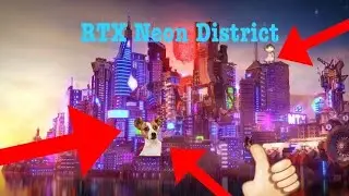 MINECRAFT RTX NEON CITY (its epic) #short #shorts