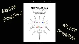 The Wellerman - Score Preview. Arranged for ADVANCED String Quartet by Sarah McLellan