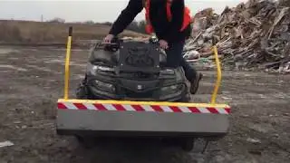 Reducing flat tires at landfill site using the Longhorn ATV magnet - Bluestreak Equipment