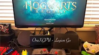 ONEXGPU Legion Go Hogwarts Legacy 1440p Gameplay and AMD FPS Overlay Setup