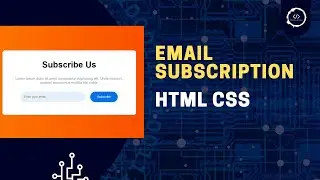 Responsive Email Subscription Form | Html and Css | TheEasyCoding