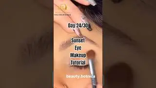 Day 24/30 🌅 Sunset Eye Makeup in Orange & Yellow | Viral Festive Eye Look | Easy Glam Tutorial