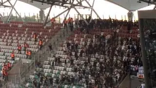 Legia Warszawa - Sandecja Nowy Sącz (29.07.2017) Awantura