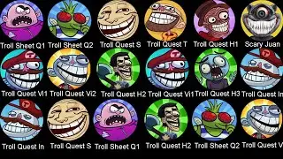 Troll Sheet Quest1-2, Troll Quest Horror1-2-3, Troll Quest Video Games1-2, Troll Quest Sports