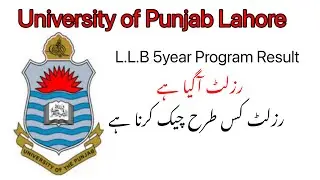 Pu announced L.L.B result 2021/how to check pu results