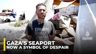 Gaza's seaport becomes makeshift hell for displaced fleeing Israeli bombs