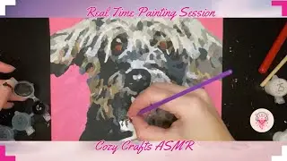 Ultra-Quiet ASMR Painting Session. No music. Realtime