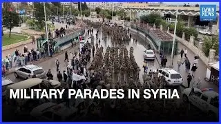 Syria Holds Military Parades to Commemorate First Anniversary of Assad&rsquo;s Fall | Dawn News English