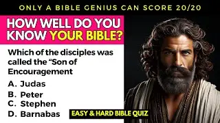 Bible Quiz - HOW WELL DO YOU KNOW YOUR BIBLE? Easy & Hard Questions