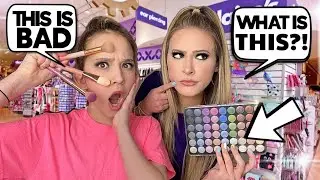 Testing out KIDS MAKEUP from CLAIRES.. 🤭😳*GONE WRONG*