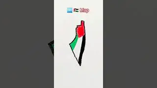 Free Palestine 🇵🇸| Palestine MAP drawing |Pray for Palestine #palestine #map #drawing #freepalestine