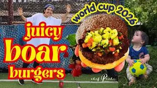 READY for 100% Wild BOAR Burgers, HEALTHY GAME MEATS - GRILL _ GF PATTIES, #chefpachi