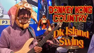 @BassBowWow with @analogcrossing DK Island Swing from Donkey Kong Country, VGM, Fodera Monarch Bass