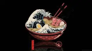 ramen great wave off kanagawa PC Live wallpaper