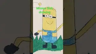 minion Bob drawing #music #rap #shorts #ytshorts @art with Aditya ✏️✏️✏️✏️