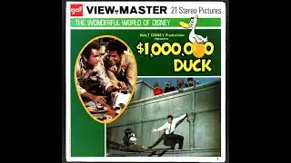 View-Master reading of, $1.000.000 DUCK, from the 3D Booklet, H&ouml;rspiel, H&ouml;rbuch, Golden Egg, Disney