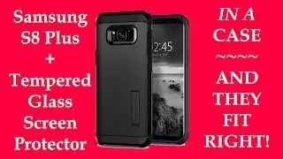 Samsung S8 Plus Glass Screen Protector AND Case That Work Together!