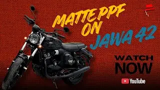 JAWA 42 Matte PPF Transformation 🔥| ULTRASHIELD'X TPU PPF ( 5- Year Warranty) | Vikas Nagar,Lucknow!