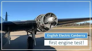 The English Electric Canberra Engines Test Run
