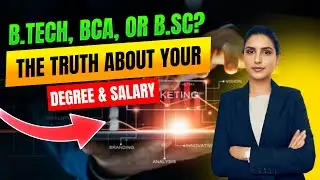 Choosing B.Tech, BCA, or B.Sc? Salary & Scope Breakdown! #StudentLife #HigherEducation