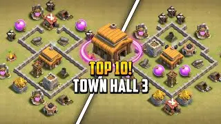 Top 10! Town hall 3 (Th3) War/Hybrid/Trophy/Farming Base Layout + Copy Link 2024 | Clash of Clans