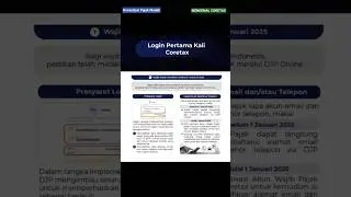 Login Pertama Kali Coretax #Coretax #Pajak