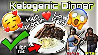 A SIMPLE KETO DINNER| #PEPPERSTEAK AND CAULIFLOWER MASH | RECIPE