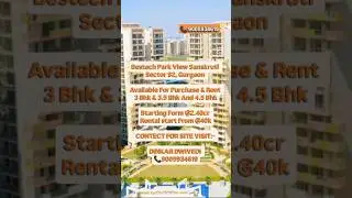 Bestech park view sanskruti Sector 92, 3.5 Bhk(2120 Sqft) #luxuryliving #gurgaon #home #appartement