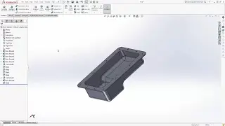 SOLIDWORKS TUTORIAL How to make an oil pan | V6 Engine (part 5)